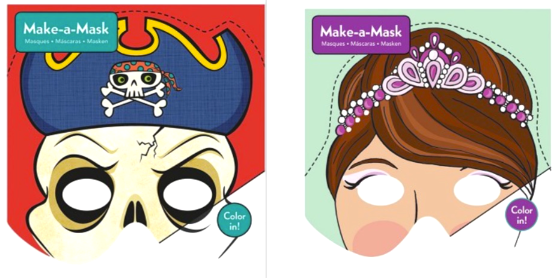 Masks with pirates and princesses. post thumbnail image