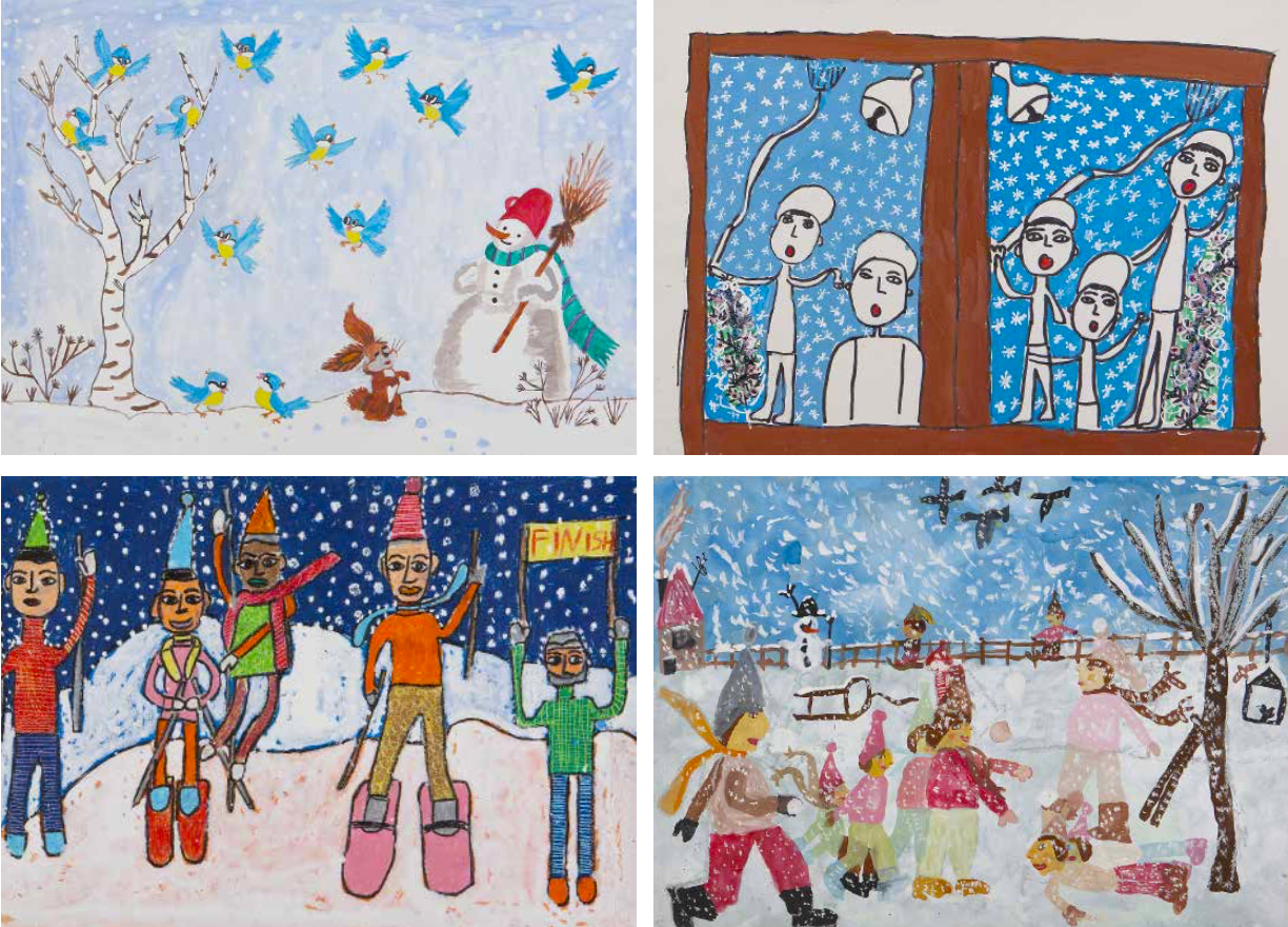 Museet selger vinterkort og julekort med barnekunst !! post thumbnail image